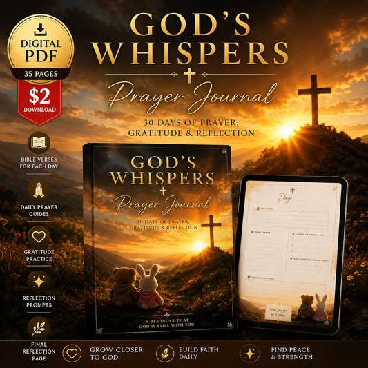 God's Whispers 30-Day Prayer Journal